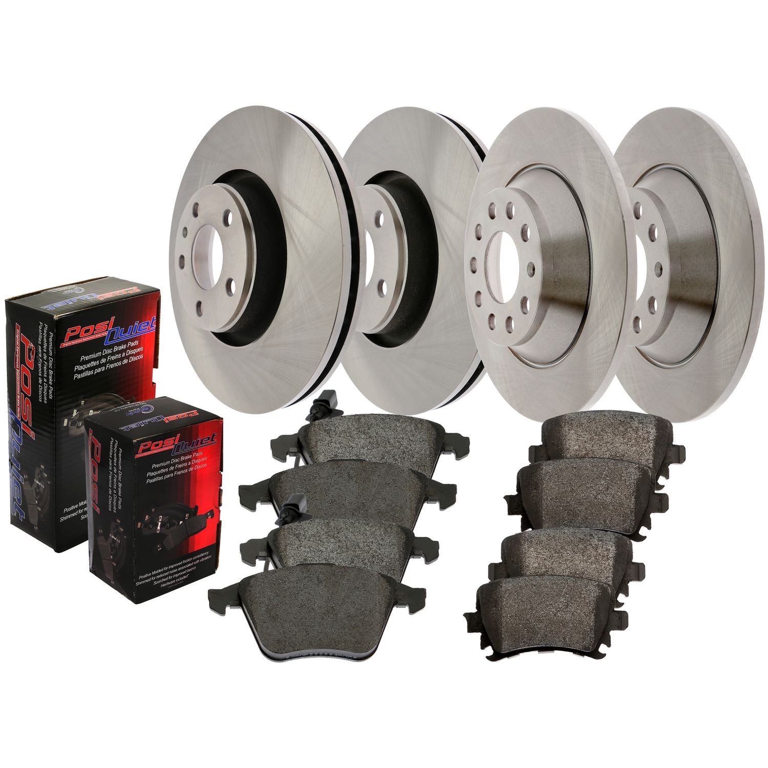 Centric Parts 903.66041 Posi Quiet Brake Pads with C-TEK Brake Rotors
