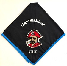 1973 Camp Emerald Bay STAFF neckerchief; Crescent Bay, Great Western, WLACC