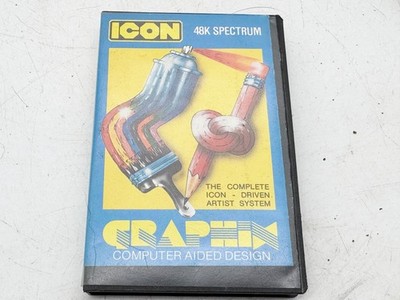 VINTAGE ICON GRAPHIX 48K SPECTRUM COMPUTER AIDED DESIGN SOFTWARE BOXED
