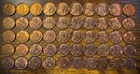 1937 Lincoln Wheat Cent Red-RB Toners Uncirculated Roll Of 50 Coins