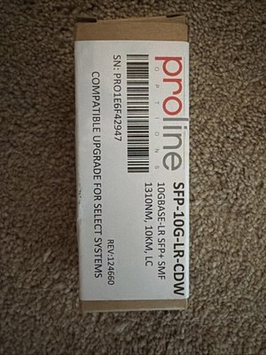 Proline SFP-10G-LR-CDW 10GBASE-LR SFP+ SMF 1310nm 10km LC