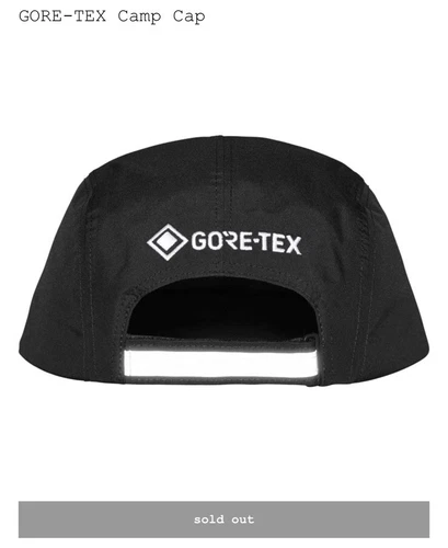 Casquette de camp Gore Tex Supreme noire réfléchissante livraison rapide gratuite ?