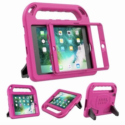 Surum Kids iPad Mini 1/2/3 Hülle mit Displayschutz Stoßfester Griff Pink 7,9