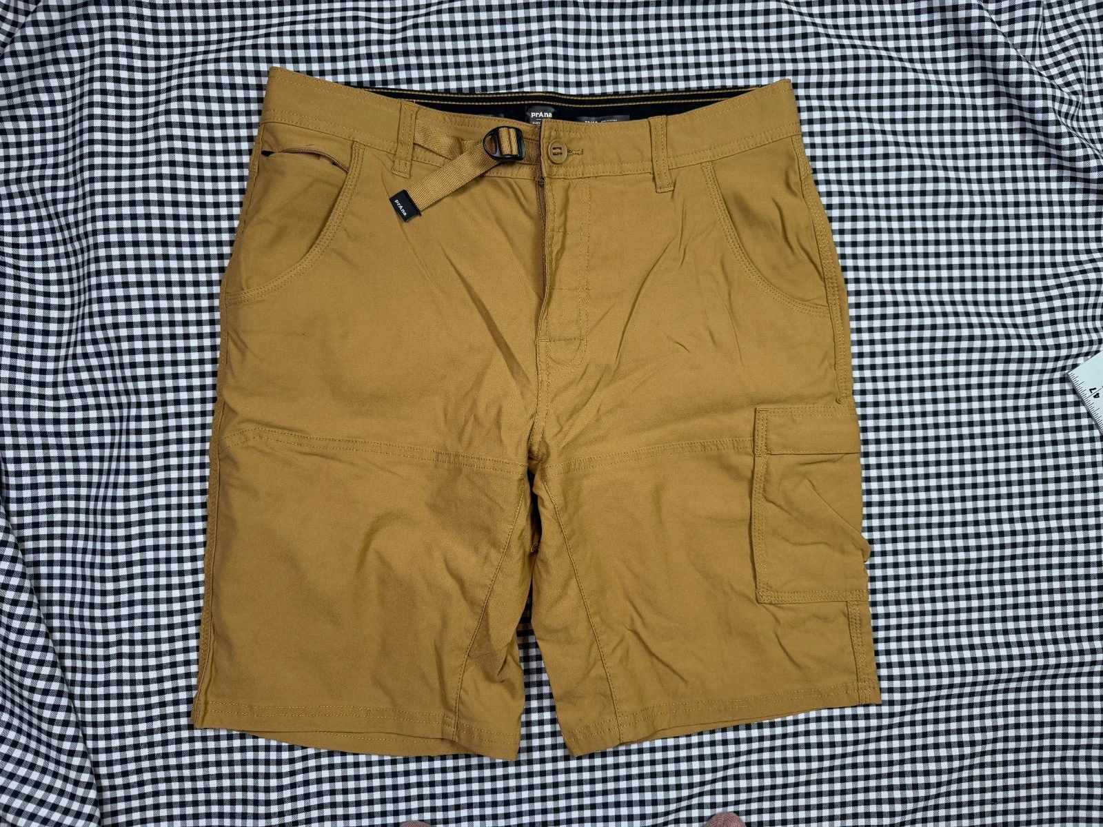 PrAna Stretch Zion II Shorts Mens 32x10 Brown Cargo Hiking Camping Outdoor