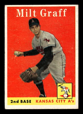 Milt Graff 1958 Topps #192 Kansas City Athletics VG