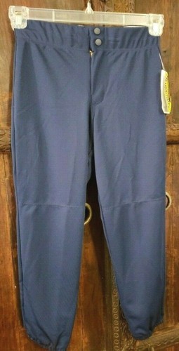 Intensity Girl's Low Rise Double Knit Softball Pants, Navy/White/Royal Blue -NEW - Picture 2 of 48