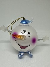 Snowman Round Ball Christmas Ornament