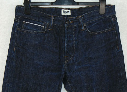 Pantalones de mezclilla japoneses Edwin ED-Black W32 L32 para hombre azules 14 oz rojos con ribete listado - Imagen 2 de 11