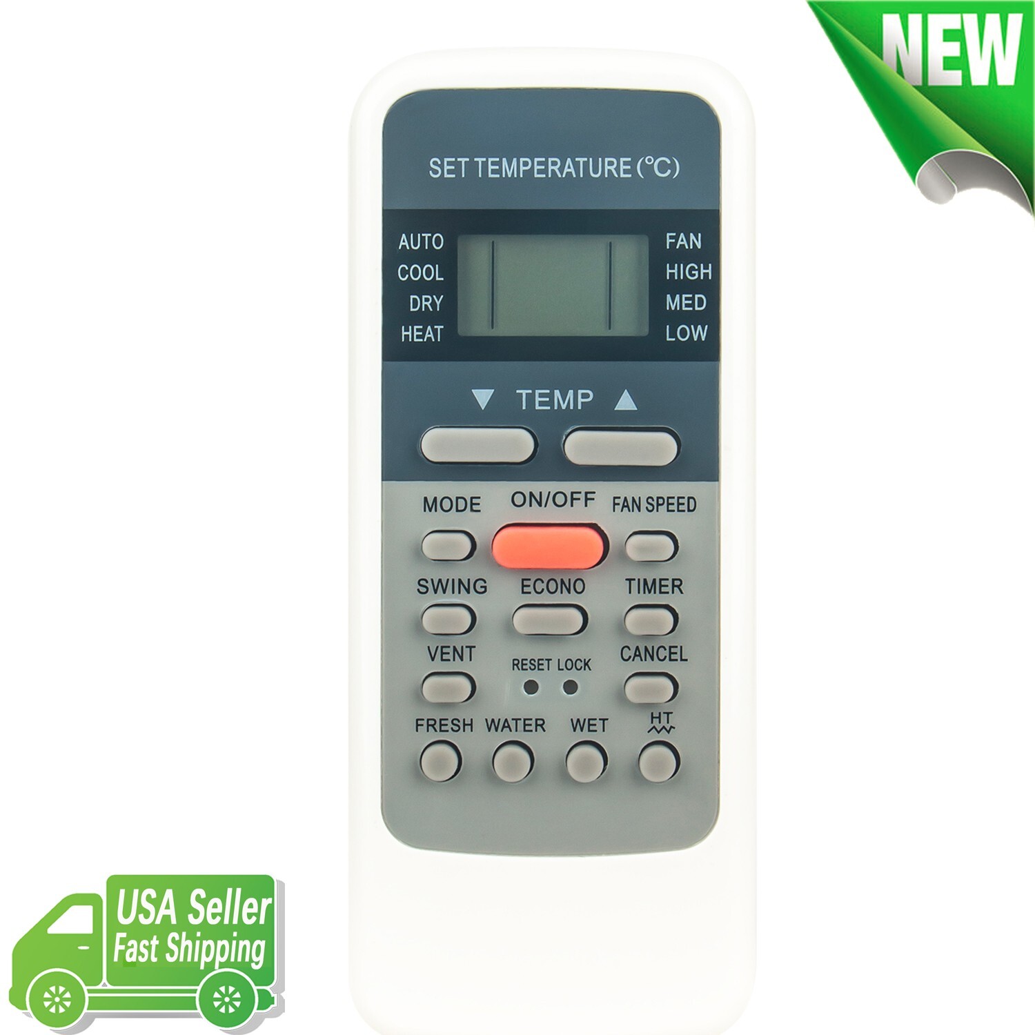 New R51I4/BGE Replaced Remote for EcoAir Air Conditioner R51I4/BGCE R51I19/BGE