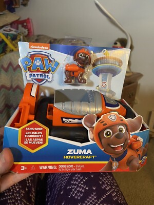 Nickelodeon Paw Patrol Zuma's Hovercraft Vehicle + Toy