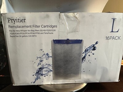 Box of 16 Replacement filter cartridges for Tetra Whisper Bio-Bag Filters Large