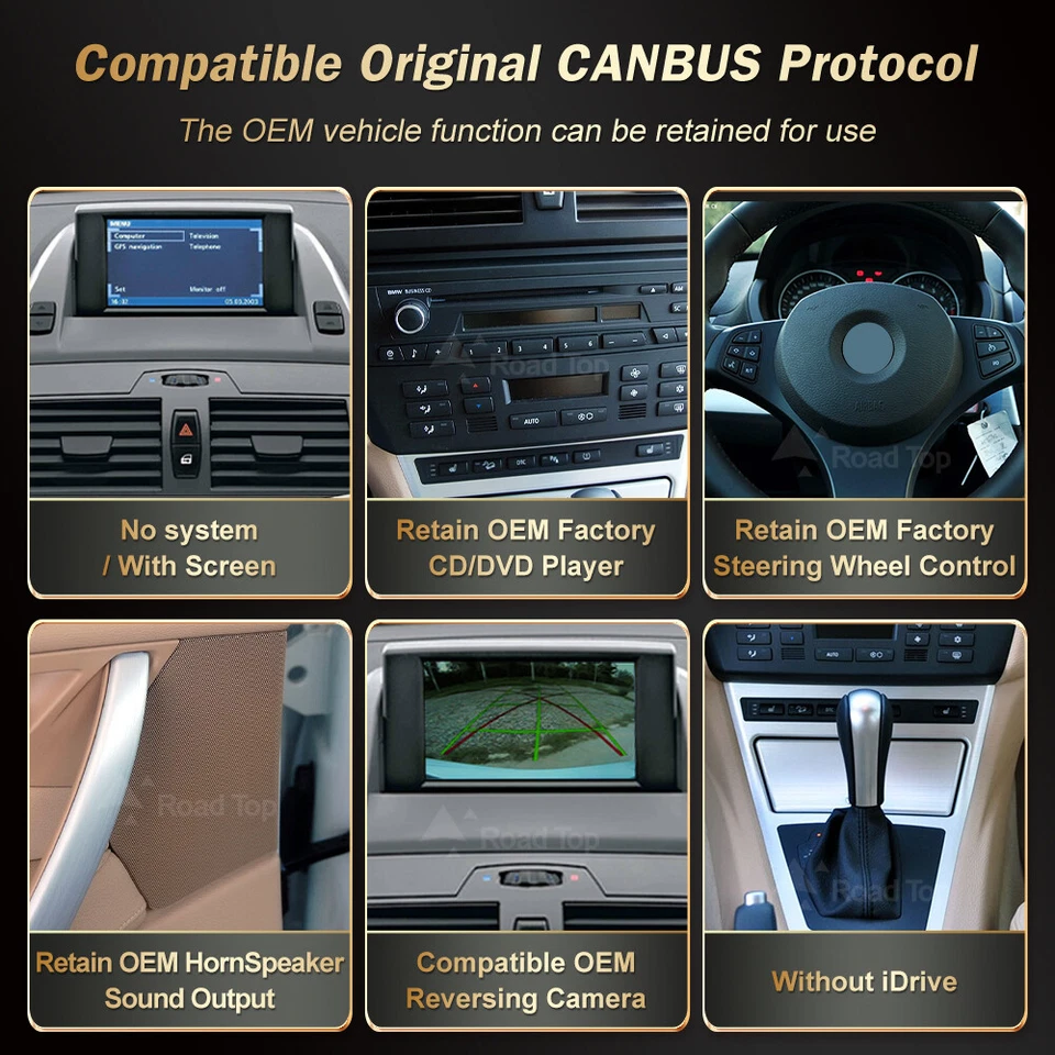 Für BMW X3 E83 Autoradio Stereo 4G Android 13 8+128GB Carplay GPS Navi + iDrive - Bild 4 von 4