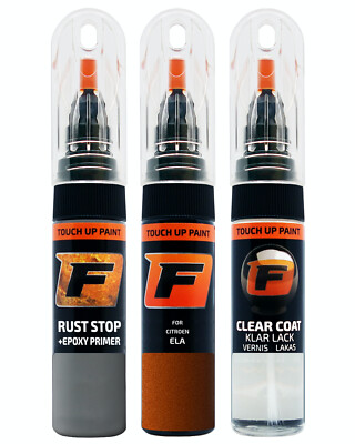 für CITROEN ELA ORANGE PULSE LACKSTIFT Reparatur Set Autolack Kratzer