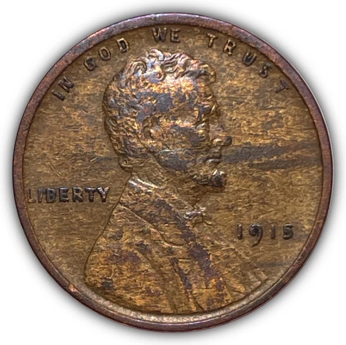 1915 Lincoln Wheat Cent Extremely Fine XF Coin #23720