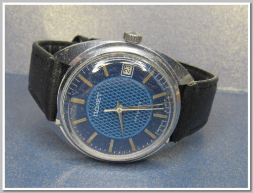 Vintage Soviet Poljot 2614.2H Mechanical Watch with Date Function~USSR 1980