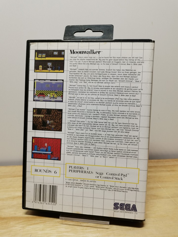 Michael Jackson's Moonwalker sur Master System