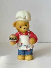 1999 Cherished Teddies  Dennis  Burger Chef Bear Figurine 4  