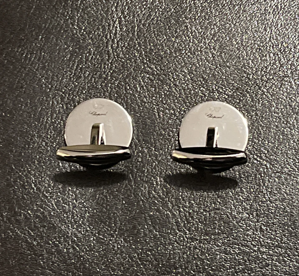 Gemelos Chopard Mille Miglia acero inoxidable y caucho negro y plateado 75/8331 Foto 4 de 4