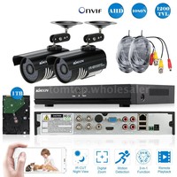 Kkmoon 4ch Full Ahd 1080n 1200tvl Cctv Dvr 2 Infrared Bullet Camera 1tb E2l3 on sale Kkmoon 4ch Full Ahd 1080n 1200tvl Cctv Dvr 2 Infrared Bullet Camera 1tb E2l3 on sale