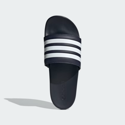 Adidas Adilette Comfort Slide Sandal Tags Navy White Stripes Legend Ink Mens 13 Adidas Unisex Adilette Comfort Slides Legend Ink / Cloud  main image 2