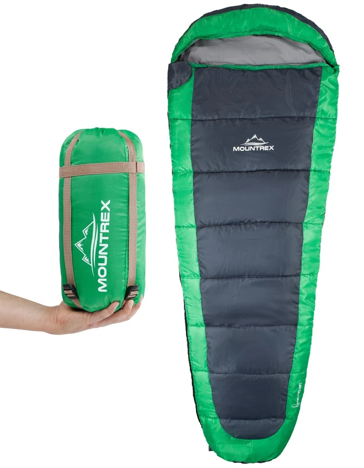 MOUNTREX® Schlafsack - Sommerschlafsack - Ultraleicht & Kleines Packmaß (850g)