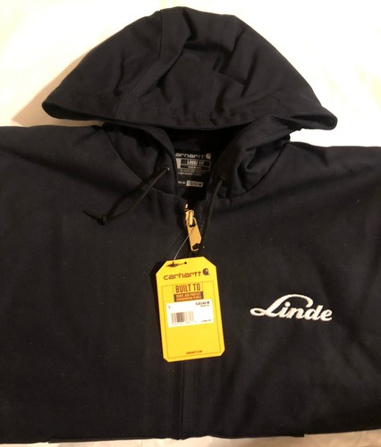 Carhartt Mens 0J0140-M Duck Insulated Loose Fit Jacket Navy LARGE CorpLogo *NWT* | eBay