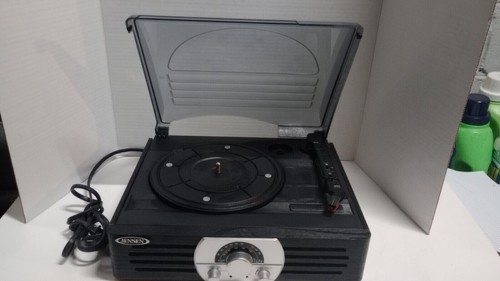 Turntable Stereo Jensen Model JTA-222 Record Player Radio Speaker