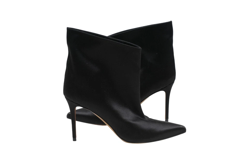 Botas Alexandre Vauthier para mujer talla 39 US9 negras satinadas punta de aguja Foto 4 de 4