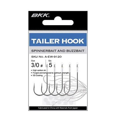 BKK Trailer Hook Spinnerbait Chatterbait Stinger Haken Zusatzhaken