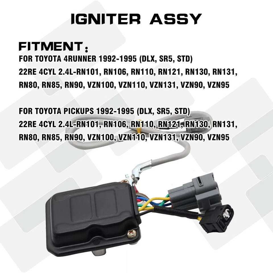 Conjunto de encendedor bobina 92-95 92-95 para camioneta Toyota 4Runner 22RE 2,4 L Foto 4 de 4