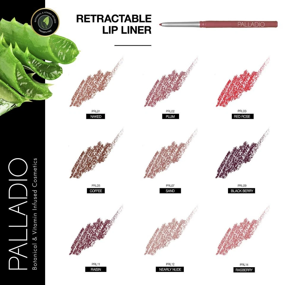Palladio Retactable Lip Liner - 2-pack, color NAKED PRL01 - Image 2 of 4
