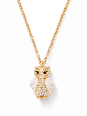 NEW kate spade New York Gold Star Bright Wise Owl Pendant  display picture 1