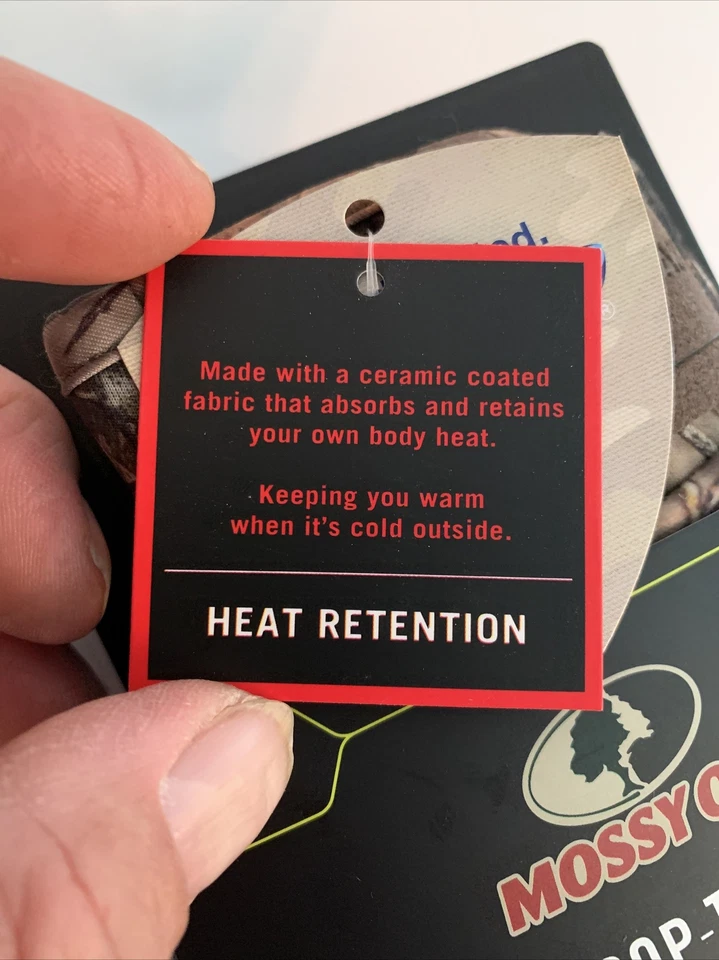 Mossy Oak YOUTH Heat Retention Pop-Top Gloves - Size Youth L/XL - Image 2 of 4