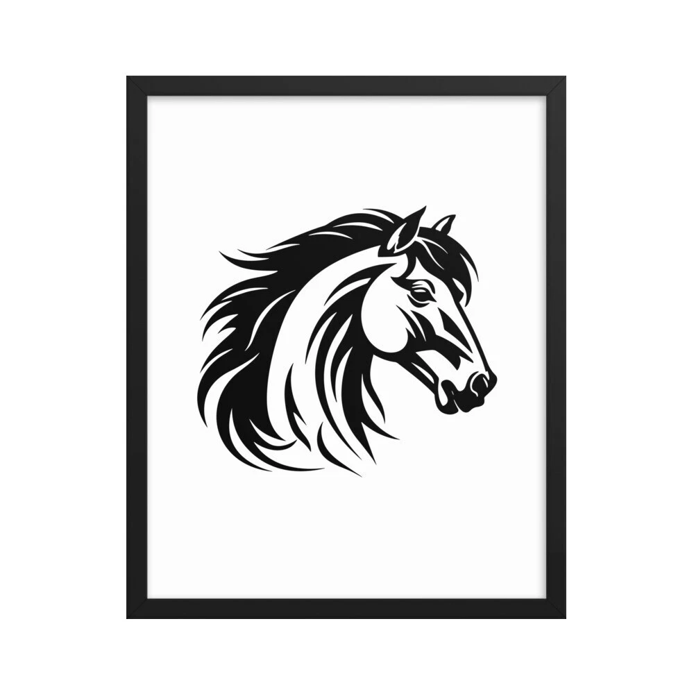 马带框家居装饰海报