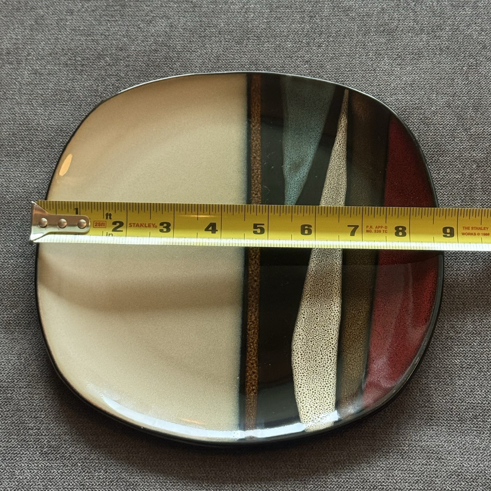 Gibson Elite -Althea- Red Salad Plate - 8 1/2" Rounded Square Replacement