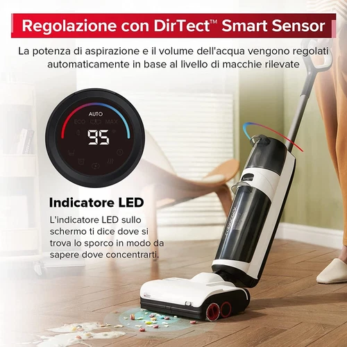 Roborock Dyad Pro Aspirapolvere Senza Fili Wet Dry, Autoasciugante,17000pa - Foto 7 di 10