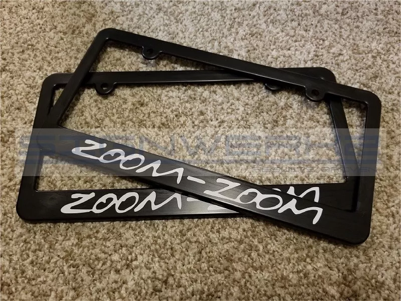 Mazda zoom zoom on sale license plate frame