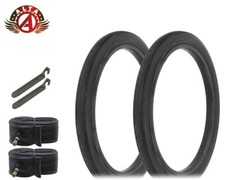 ALTA BICYCLE SLICK TREAD MUSCLE TIRES 20 x 2.125 BLACK STINGRAY/KRATES 6PC SET