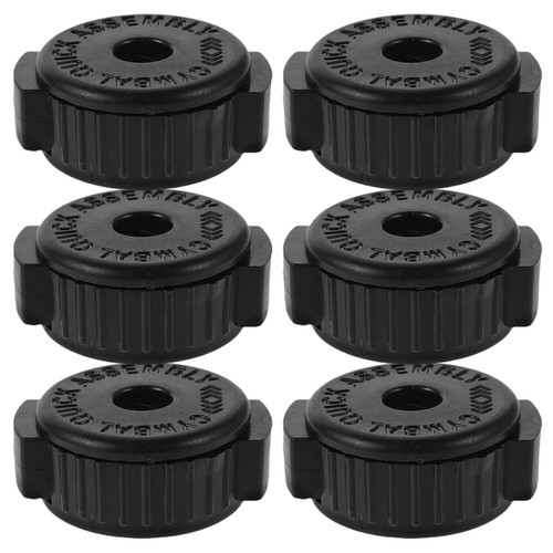 6 Pcs Drum Accessories Plastic Cymbal Cap Removal Accessory Lock Nut - Picture 9 of 10