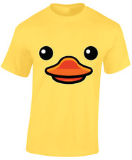 RUBBER DUCK FACE MENS T SHIRT , FUNNY JOKE DESIGN TOP NOVELTY FANCY DRESS