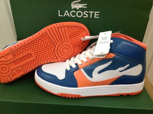 lacoste mid trainers