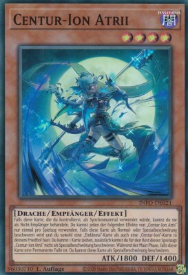 Centur-Ion Atrii INFO-DE021 Super Rare The Infinite Forbidden Yugioh Karte