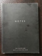 NET A PORTER - FALL WINTER 2009 - NOTES - COMPLETE WITH STICKERS - SHOPPING PLAN
