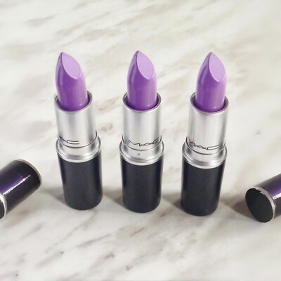 Lot 3 x NIB MAC Amplified Creme Lipstick  Lured In 3g / 0.10 oz - Full Size