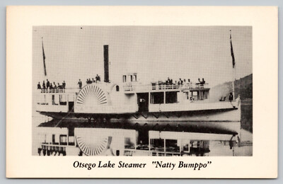 Otsego Lake  NY New York - Steamship - Steamer Natty Bumppo - Postcard