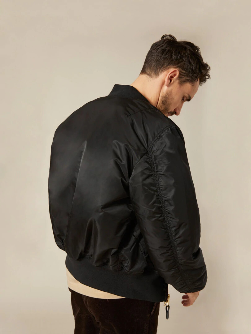 ALPHA INDUSTRIES- MA-1 BOMBER JACKET (HERITAGE)- BLACK | eBay