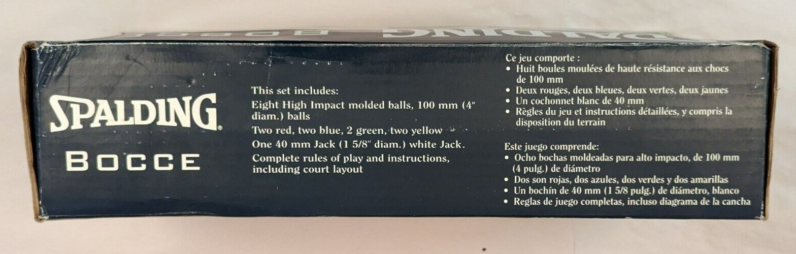 VTG Spalding Bocce Ball Multicolored Set w/ Box eBay