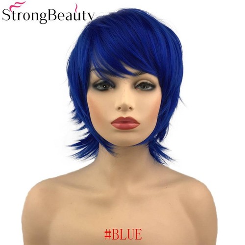Cosplay Wigs Short Straight Hair For Women Synthetic Capless Full Daily