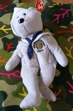 VINTAGE TY Beanie Baby - RONNIE the Sailor Bear USA Exclusive 8.5 inch MWMTs