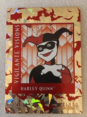 HARLEY QUINN VI-12 2025 UD DC Batman Animated Series RED VIGILANTE VISIONS 48/99